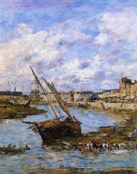 尤金 佈丹 Trouville, the Inner Port, Low Tide